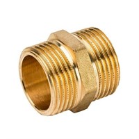 Ниппель STOUT SFT 0003 - 1/2" (для стальных труб, латунь без покрытия) 897665391