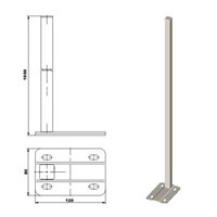Стойка напольная ТВЕК.13.03.new - 1000 мм (для радиаторов 800 мм) 1076667999