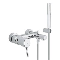 Смеситель для ванны GROHE Concetto - 32212001 (однорычажный, с лейкой и держателем, цвет хром) 1169952777