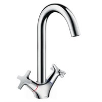 Смеситель для кухонной мойки Hansgrohe Logis Classic - 71285000 (двухвентильный, цвет хром) 1004470290