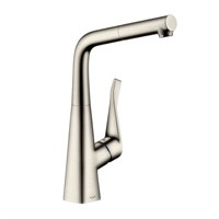 Смеситель для кухонной мойки Hansgrohe Metris - 14821800 (однорычажный, цвет сталь) 1057317498