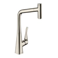 Смеситель для кухонной мойки Hansgrohe Metris Select - 14884800 (однорычажный, цвет сталь) 990172234