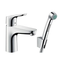 Смеситель для раковины Hansgrohe Focus - 31927000 (однорычажный, с донным клапаном, с лейкой) 537061638