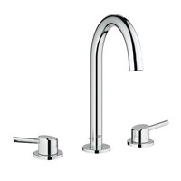 Смеситель для раковины GROHE Concetto - 20216001 (двухрычажный, с донным клапаном, цвет хром) 447925353