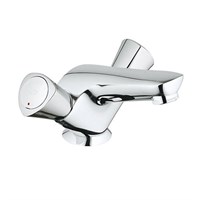 Смеситель для раковины GROHE Costa S - 21255001 (двухвентильный, с донным клапаном, цвет хром) 900491945