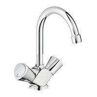 Смеситель для раковины GROHE Costa S - 21257001 (двухвентильный, с донным клапаном, цвет хром) 1636400012