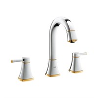 Смеситель для раковины GROHE Grandera - 20389IG0 (с донным клапаном, цвет хром/золото) 2052236543