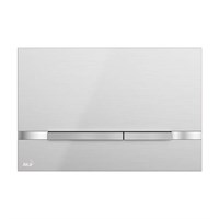 Кнопка смыва AlcaPLAST FLAT STRIPE-INOX (корпус и кнопка - нерж. сталь, цвет серебристый матовый) 611155087