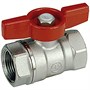 Кран шаровой Giacomini R251D - 3/8" (ВР/ВР, PN42, Tmax 185°C, ручка-бабочка красная) 1838736322 - фото 137006