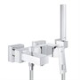 Смеситель для ванны GROHE Eurocube - 23141000 (однорычажный, с лейкой и держателем) 1703197676 - фото 179590