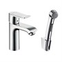 Смеситель для раковины Hansgrohe Metris - 31285000 (однорычажный, с лейкой) 1012839030 - фото 182642