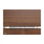 Кнопка смыва AlcaPLAST FLAT WOOD STRIPE-TEAK (корпус и кнопка - нерж.сталь, имитация дерева - тик) 1768903591 - фото 185569